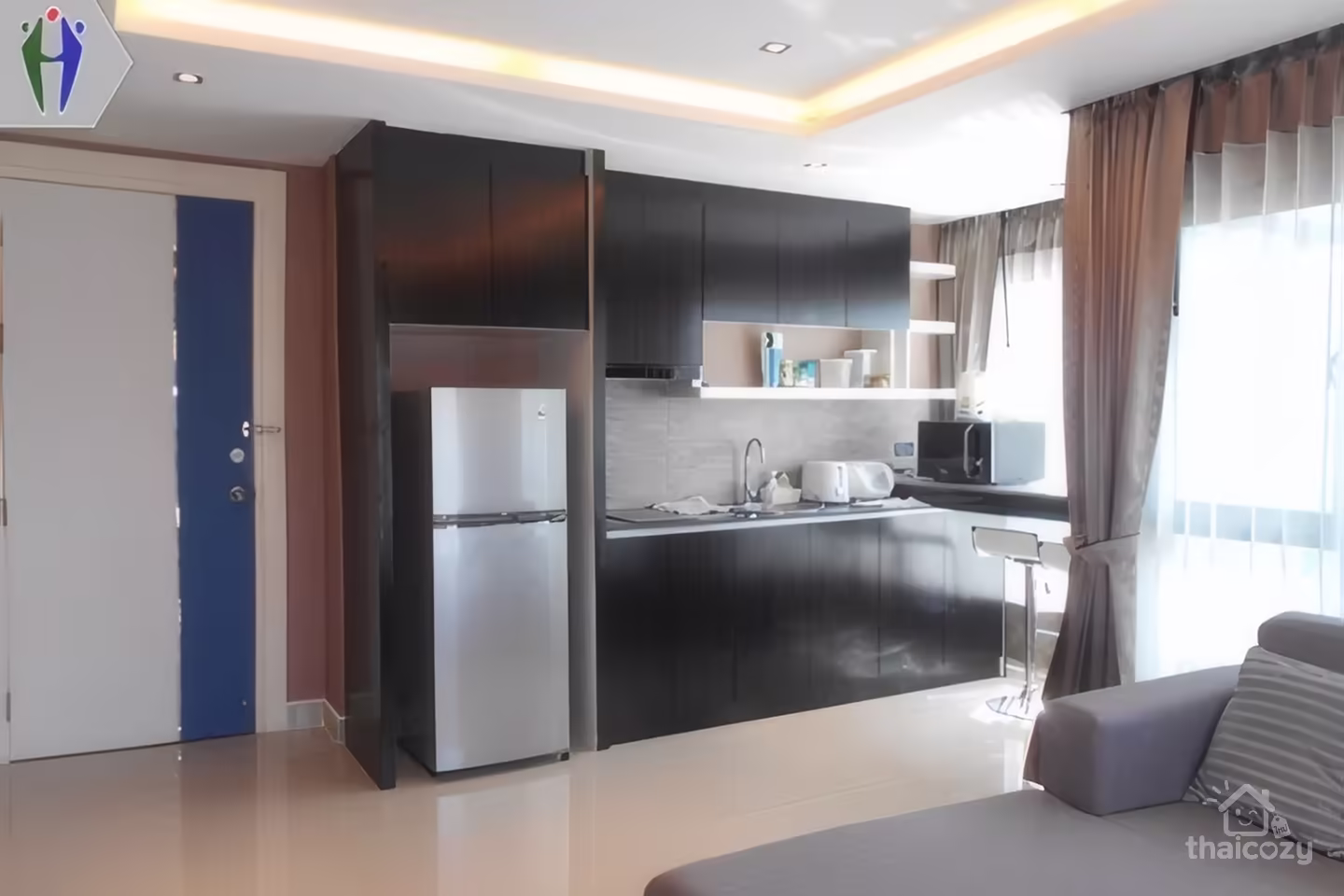 คอนโด 1 ห้องนอนให้เช่าในพัทยาใต้ - 13,000 บาท/เดือน photo 1
