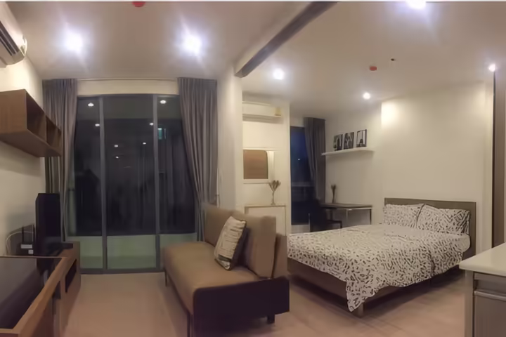 ให้เช่าไอดีโอ คิว จุฬา-สามย่าน คอนโด 1 ห้องนอน 34 ตร.ม. ใกล้ MRT สามย่าน ราคา 27,000 บาท/เดือน