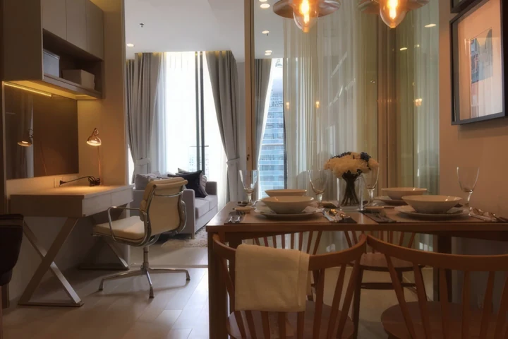 Аренда кондоминиума Noble Ploenchit рядом с BTS Phloen Chit, 1 спальня, 49 кв.м, 50 000 бат/месяц