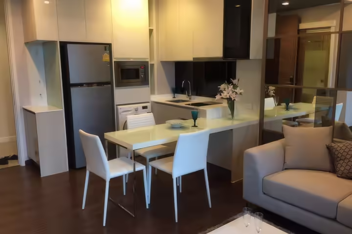 ให้เช่าคอนโด Q Asoke ใกล้ MRT เพชรบุรี 2 ห้องนอน 60 ตร.ม. ราคา 50,000 บาท/เดือน