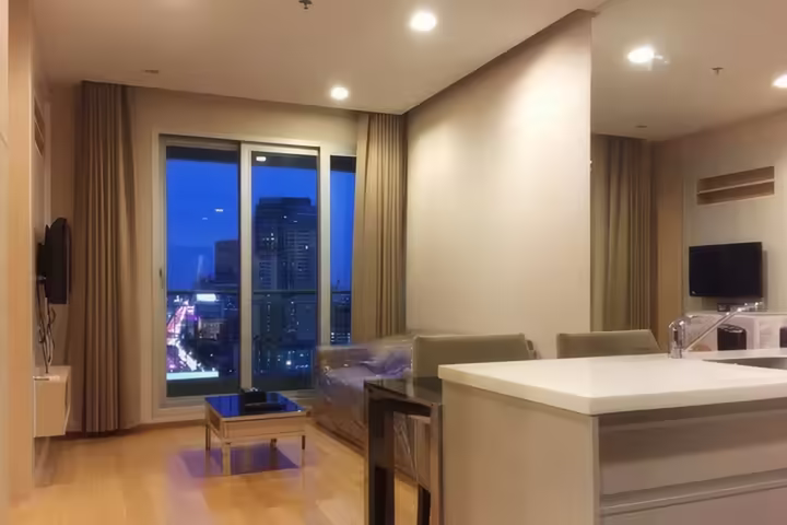 ดิ แอดเดรส อโศก คอนโดให้เช่า ใกล้ MRT เพชรบุรี 1 ห้องนอน 45 ตร.ม. 28,000 บาท/เดือน