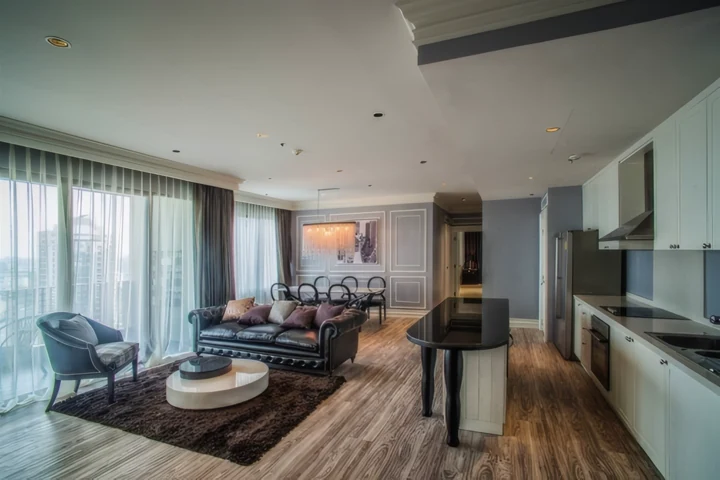 The Emporio Place, Appartement à Louer près de BTS Phrom Phong, 3 Chambres 170 m² Prix 160 000 Baht/Mois