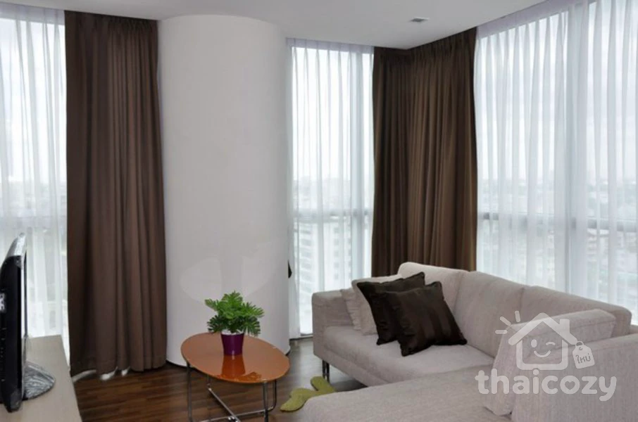 คอนโดมินิเอียมมุมห้องใหม่ 1 ห้องนอนให้เช่า – 54 ตร.ม. วิวพาโนรามา เฟอร์นิเจอร์ครบ photo 1