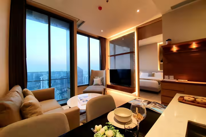 The Essence Asoke 1BR près MRT Sukhumvit