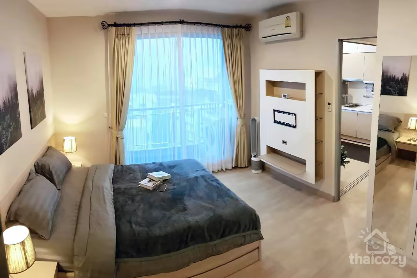 リズムラチャダ 1BR 46.86m2 庭付き photo 2