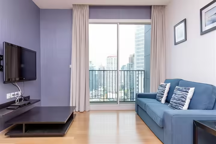 Siri at Sukhumvit ห้องนอนเดียว วิวเมืองสวยจากระเบียง