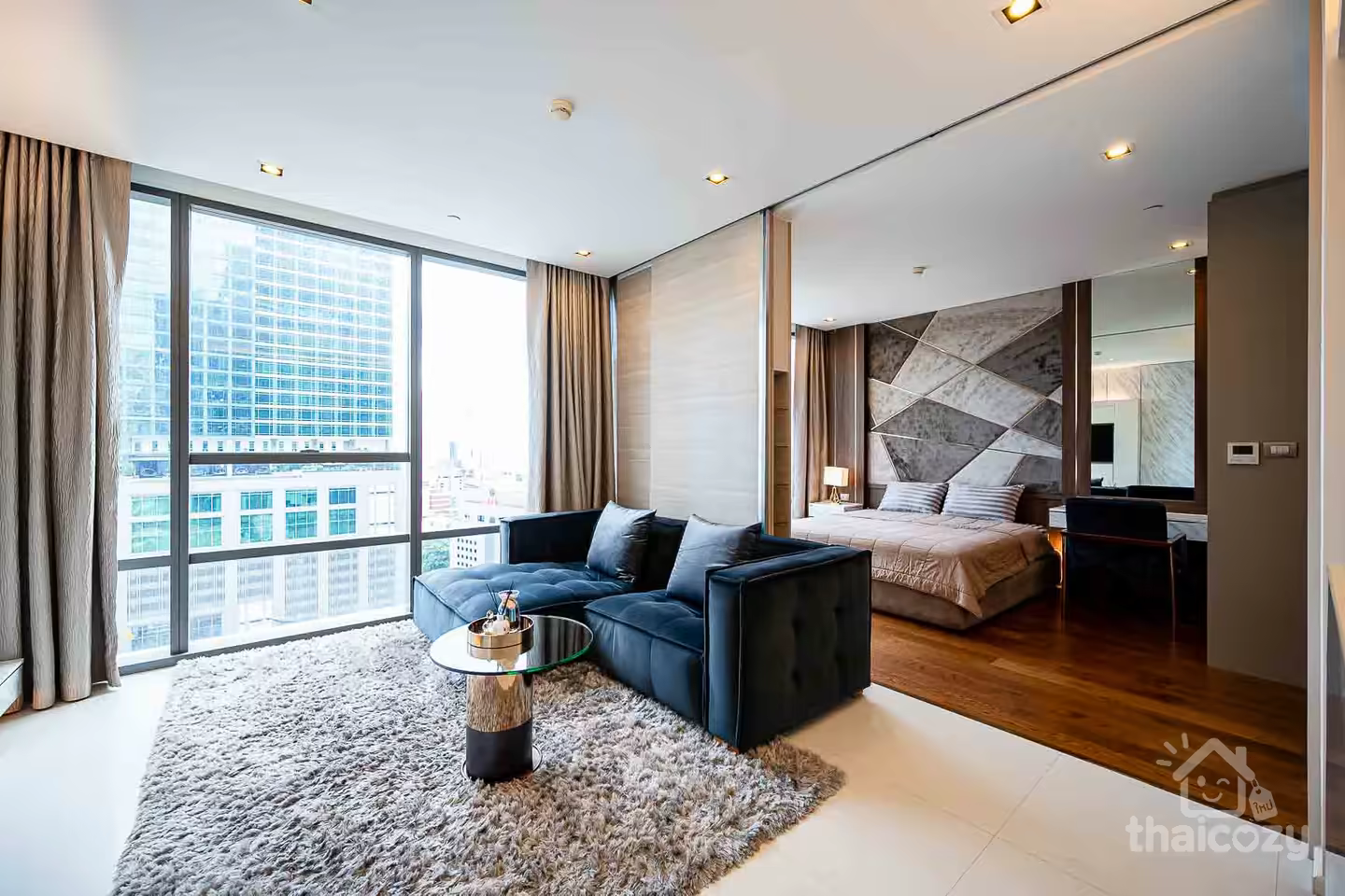 Ultimate Luxury Condo near BTS Surasak 50 meters. photo 1