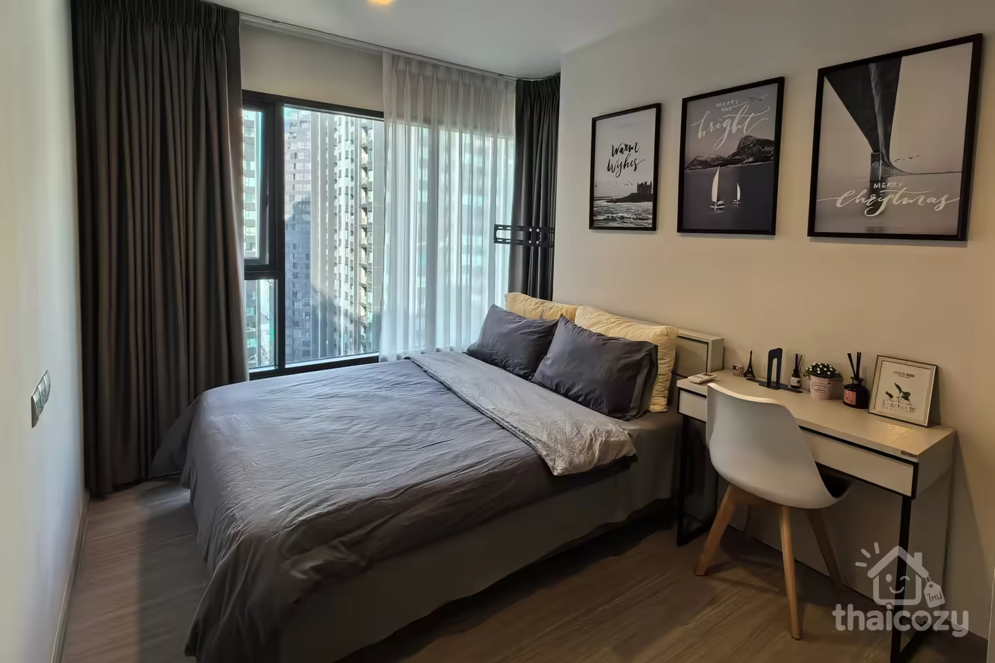 ห้องนอน 1 หัวมุมฝั่งเหนือ Life Asoke Hype พร้อมเข้าอยู่ photo 2