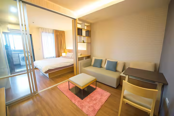 Riverside condo near Bhumibol Bridge
