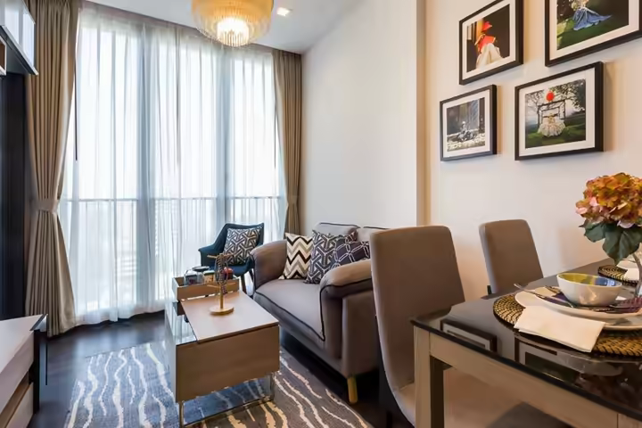 Desirable unit in the prime area within 5 mins to MRT and Central rama9