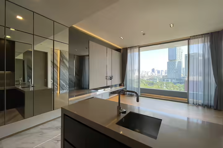 Great condominium near MRT, BTS in Silom area.