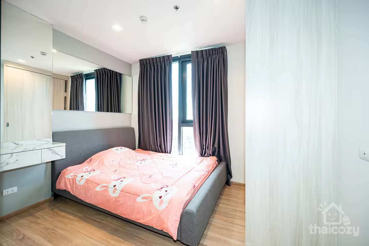 ห้องนอน1 ห้องนั่งเล่น-ครัวแบบเปิด ชั้น9 The Base Garden Rama 9 photo 2