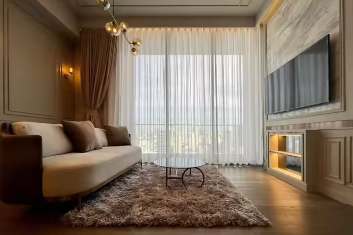 Condo de luxe près du BTS et MRT, centre Bangkok