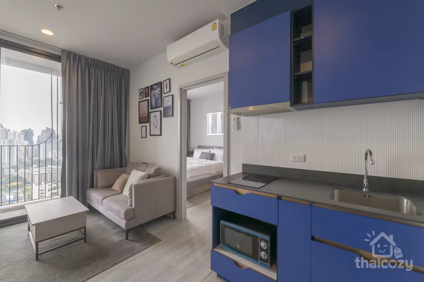 XT Ekkamai for Rent, 30 SQ.M., 28th Floor, Fully Furnished with Washing Machine, City View photo 2