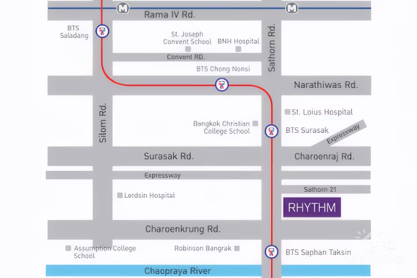 คอนโดให้เช่า สาทร 1 ห้องนอน ใกล้ BTS สะพานตากสิน photo 2
