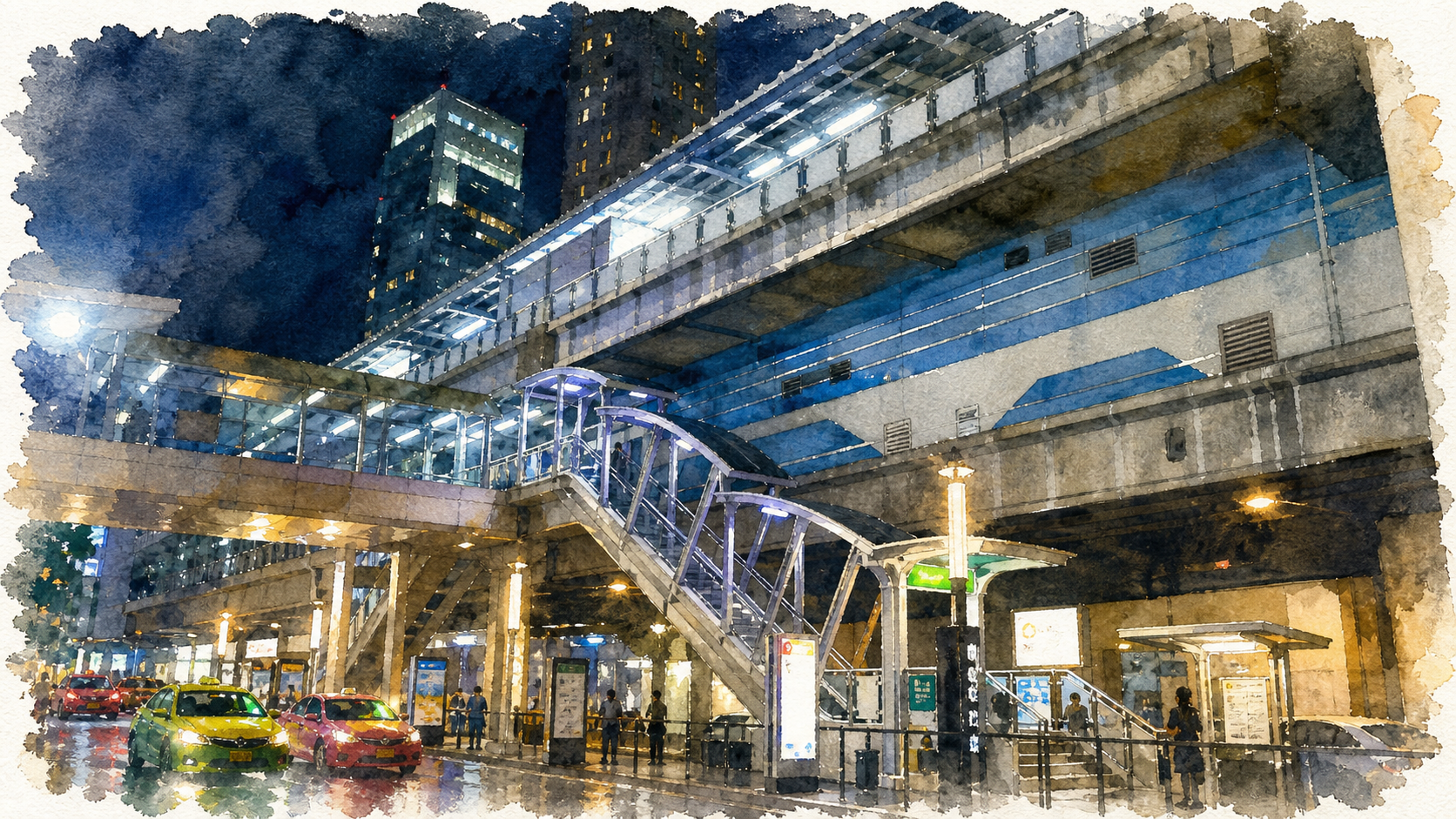 BTS Asok station on the Sukhumvit line in Bangkok