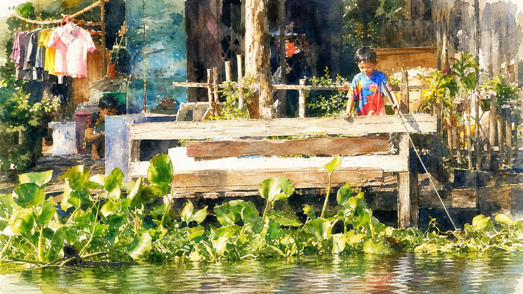 Phra Khanong canal in Bangkok